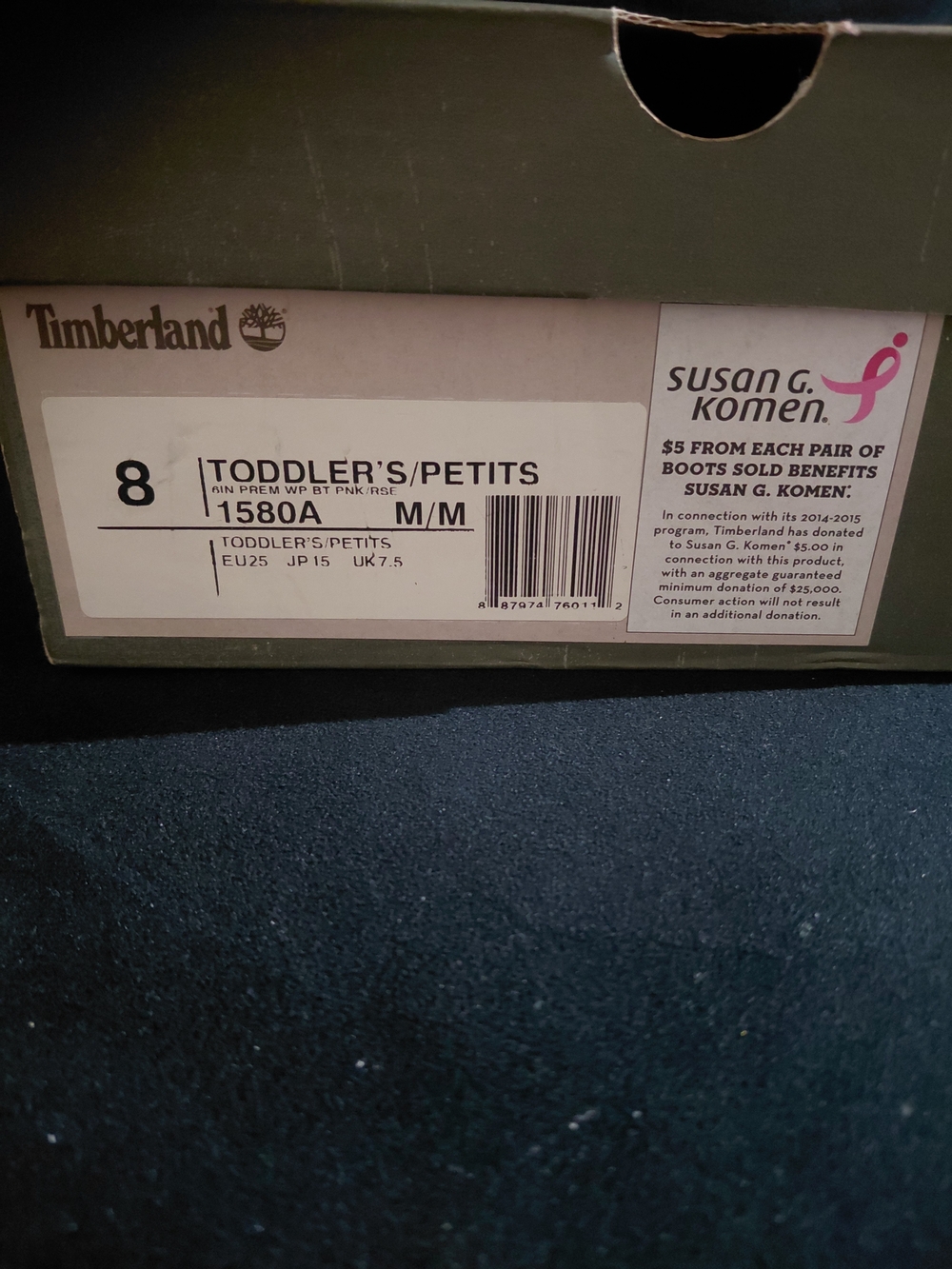 Timberland Kids Pink Nubuck Lace-Up Ankle Boots - Authentic - Picture 3 of 3